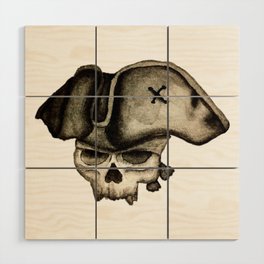 Pirate Skull Wood Wall Art