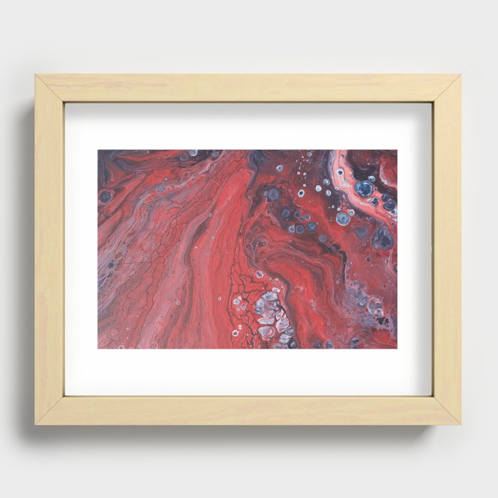 Rusted Red Recessed Framed Print