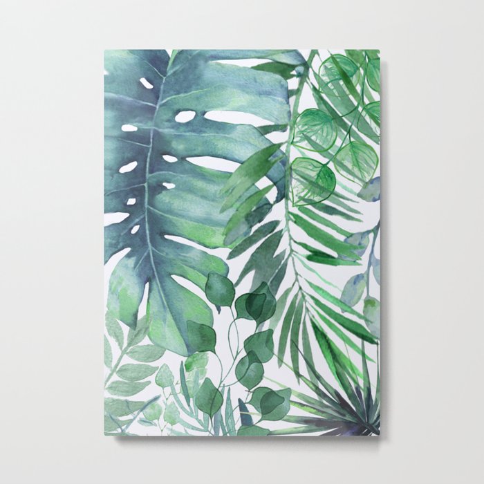 Tropical  Leaves Metal Print