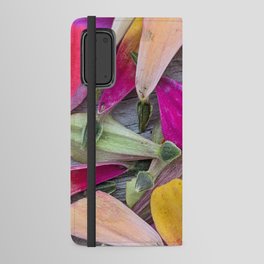 Colorful Zinnia Petals & Seeds Android Wallet Case