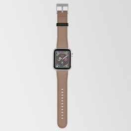 Dark Terracotta Clay Brown Solid Color Earth-tone Pairs Pantone Argan Oil 17-1142 TCX Apple Watch Band