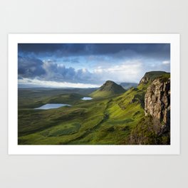 The Trotternish Ridge Art Print | Curated, Skye, Landscape, Landscapes, Mountains, Photo, Calming, Dramatic, Beauty, View 