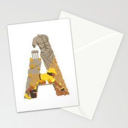 A as Archaeologist Stationery Cards