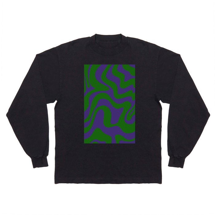29 Abstract Swirl Shapes 220711 Valourine Digital Design Long Sleeve T Shirt