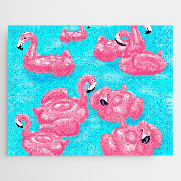 Flamingo Pool Jigsaw Puzzle