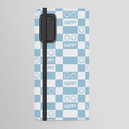 HAPPY Checkerboard 2.0 (Morning Sky Light Blue Color) Android Wallet Case