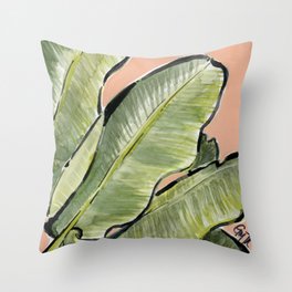 Palm Leaf No.1 Throw Pillow