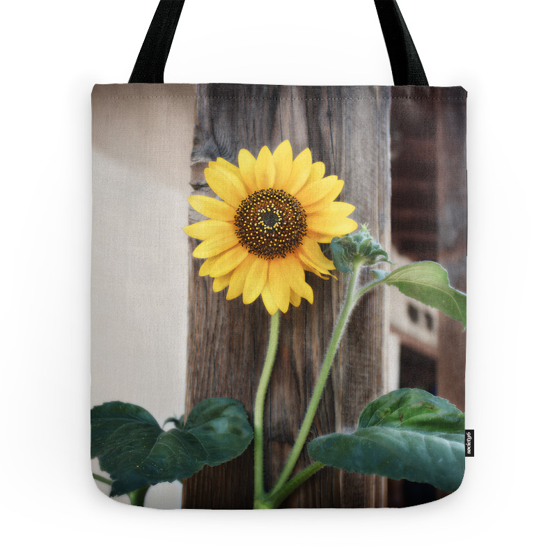 Sunflower Tote Bag by feathereddragonfly