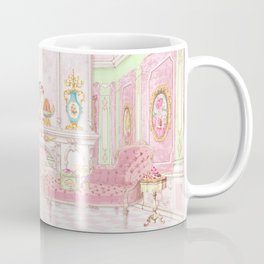 Paris Pink Patisserie Coffee Mug | Frenchpatisserie, Cake, Interiors, Digital, Watercolor, Pink, 18Thcentury, Cakeshop, Painting, Diorama 