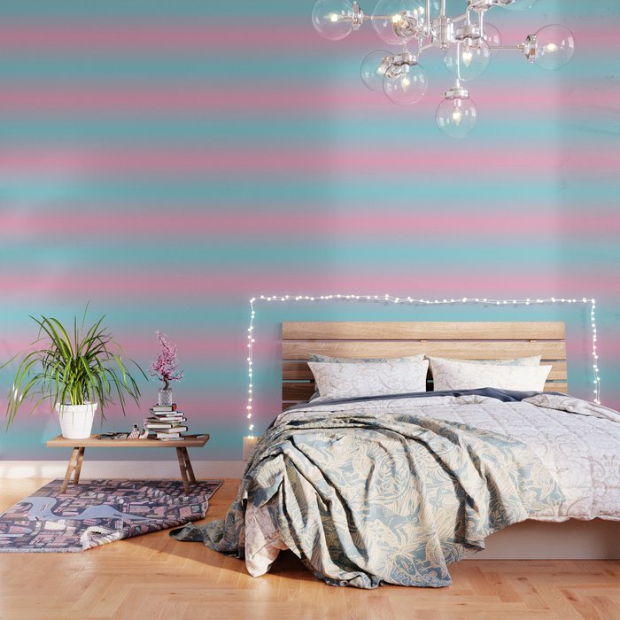 PINK DAWN Pastel colors Ombre pattern  Wallpaper