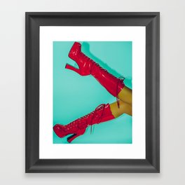 Ruby Red Framed Art Print