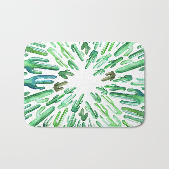 cactus invasion Bath Mat