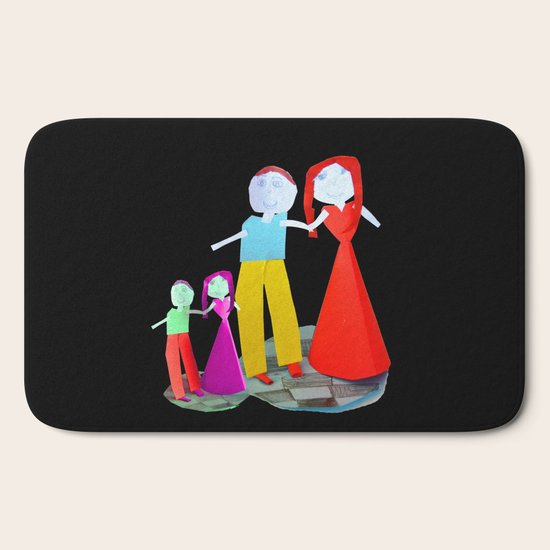 Dance Me To The End Of Love Kids Painting By Elisavet Bath Mat By Azima Society6