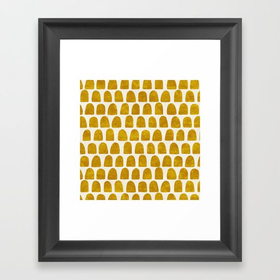 Gold Leaf Framed Art Print