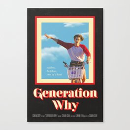 "Generation Why" by Conan Gray Vintage Film Poster Canvas Print