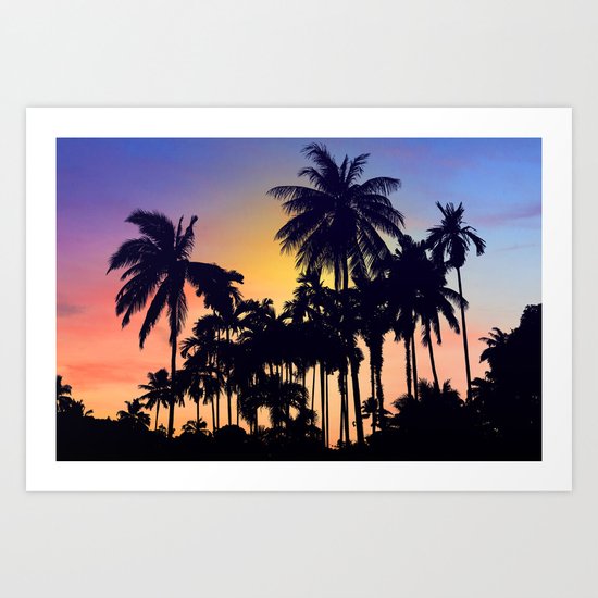 palm tree Art Print