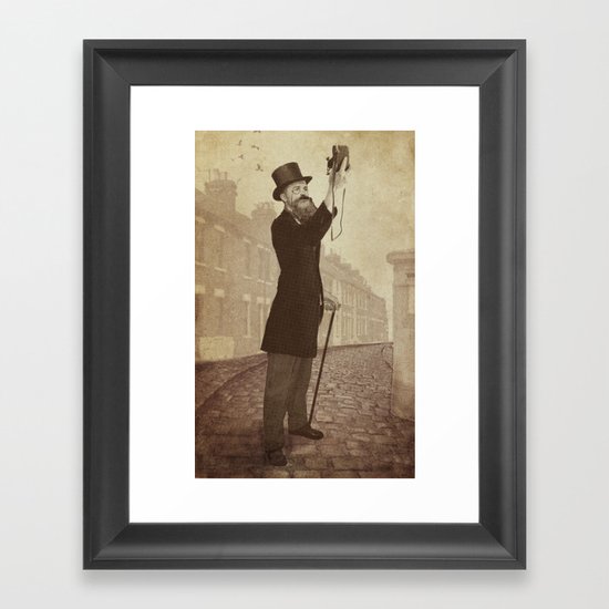 Vintage Selfie Framed Art Print