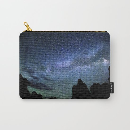 Milky Way Mountains Silhouette Carry-All Pouch