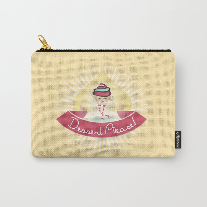 Dessert Please! (Yellow) Carry-All Pouch