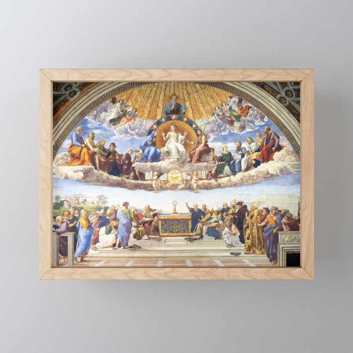 Raphael's Disputation of the Holy Sacrament Framed Mini Art Print