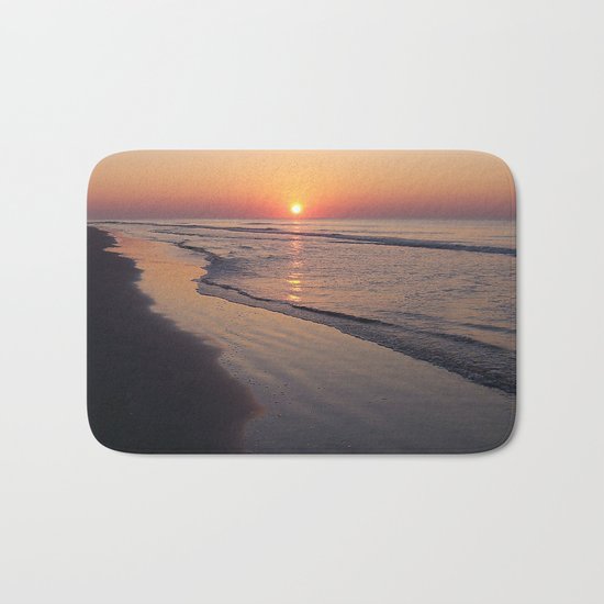Sunrise Over The Atlantic Ocean Bath Mat
