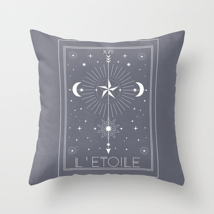 L'Etoile or The Star Tarot Throw Pillow