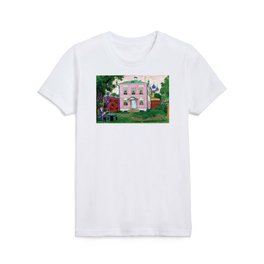 Wing with a Porch(1911) - Boris Kustodiev (1878-1927) Russian-Soviet painter Kids T Shirt