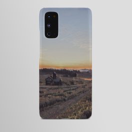 Countryside at sunset Android Case