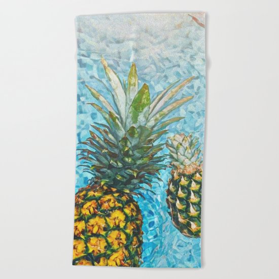 Be a Pinapple V2 #society6 #decor #buyart Beach Towel