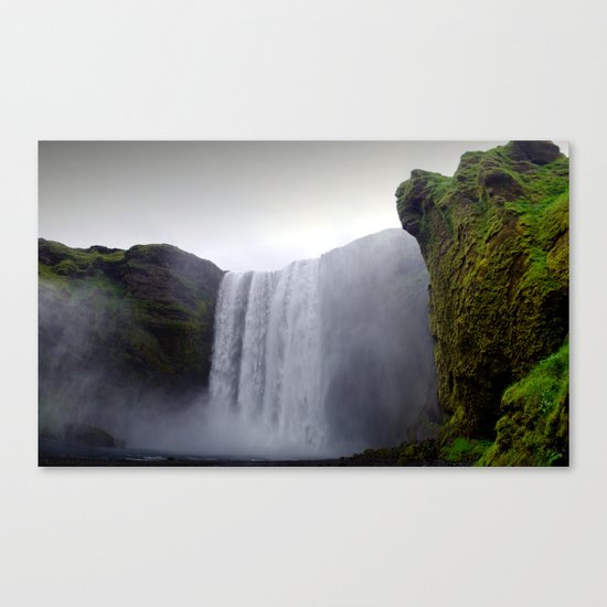 skogafoss waterfall, iceland. Canvas Print