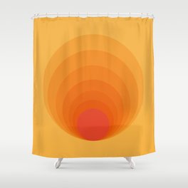 Sun Spiral | Bauhaus I Shower Curtain