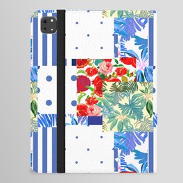 Italian,Sicilian art,patchwork,summer Flowers iPad Folio Case