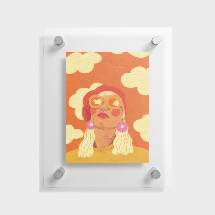 Orange sky Floating Acrylic Print