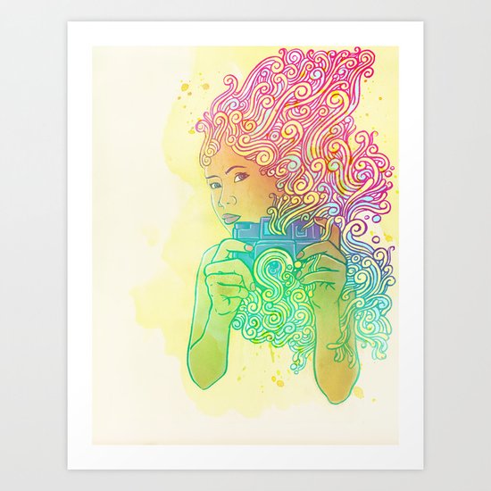 Doodle shot Art Print
