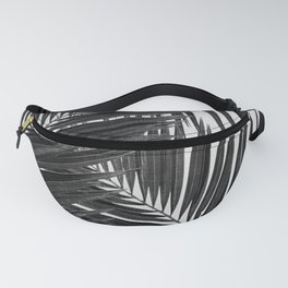 Palm Leaf Black & White III Fanny Pack | Garden, Contemporary, Fashion, Tree, Palmleaf, Nature, Tropical, Leaves, Abstract, Grey 