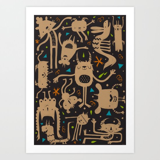 Topsy Turvy - Dark Art Print
