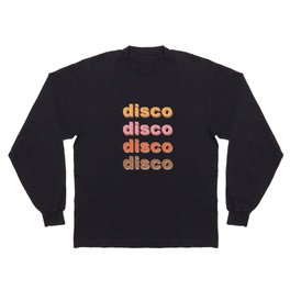 Retro Disco Print Long Sleeve T-shirt