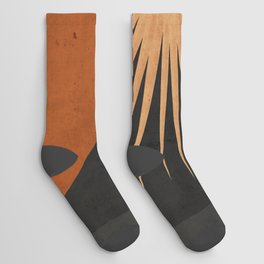 Tropical Leaf- Abstract Art 49a/1 Socks