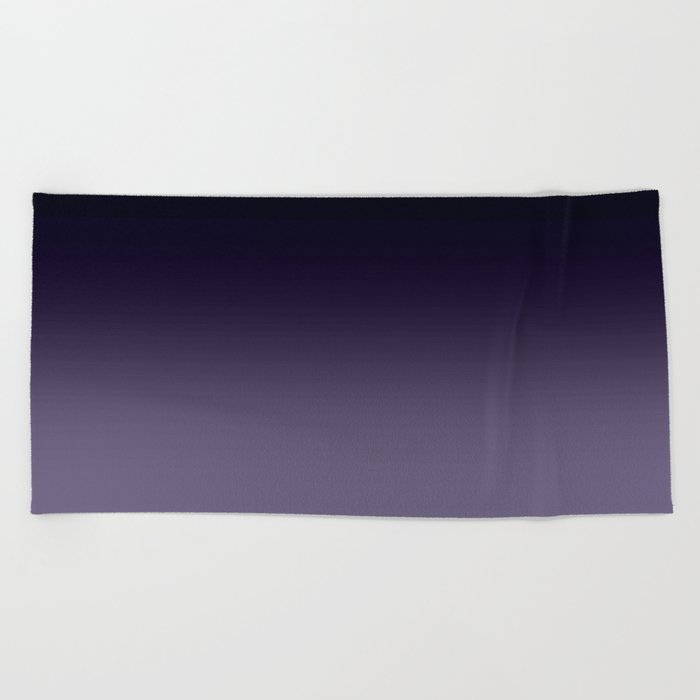 Ombre Ultra Violet Dark Purple Beach Towel