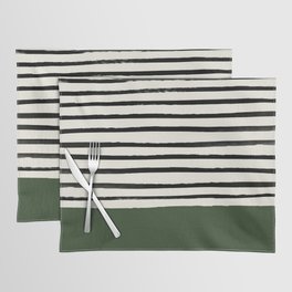 Forest Green x Stripes Placemat