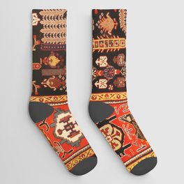 Floral Persian Bakhtiari Rug Print Socks