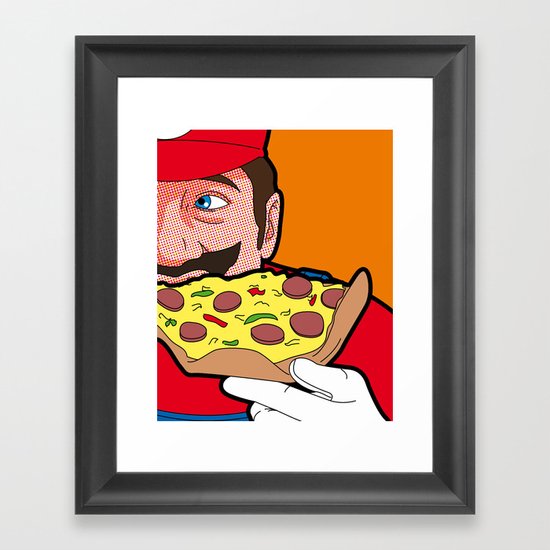 The secret Life of Heroes - MarioFood Framed Art Print