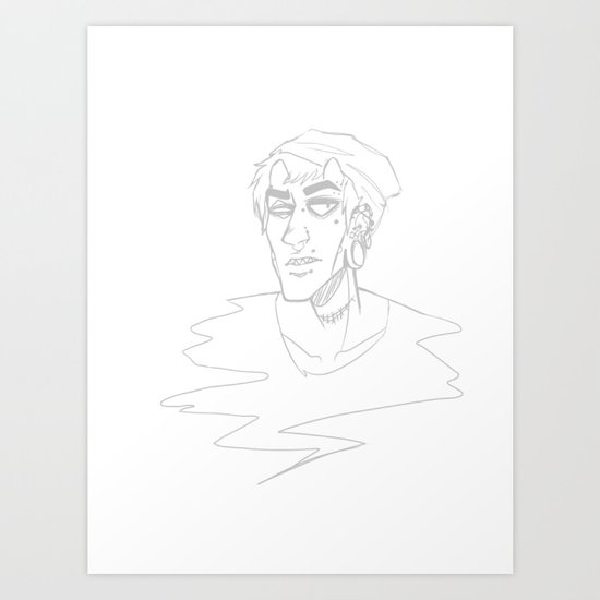 Horned Art Print
