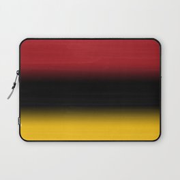 White to red to black to mustard yellow ombre gradient with painted texture appearance Laptop Sleeve