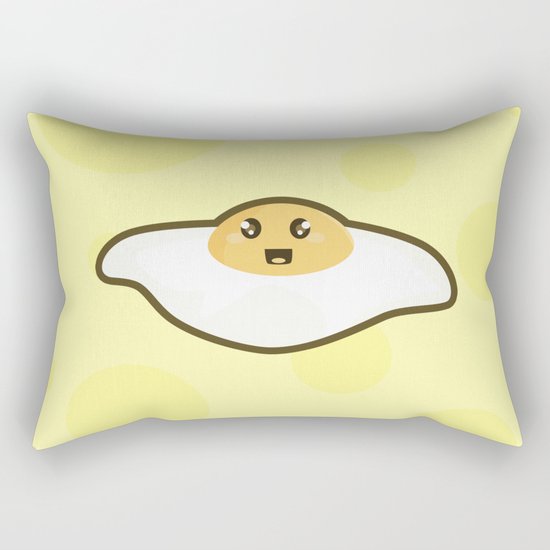 Kawaii Fried egg Rectangular Pillow