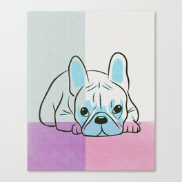 Frenchie riso Canvas Print