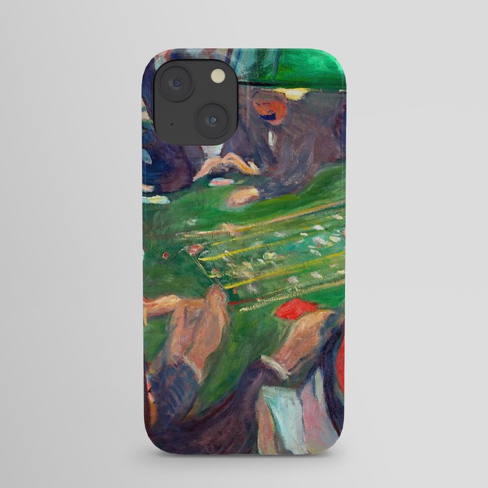 Edvard Munch At the Roulette Table in Monte Carlo iPhone Case