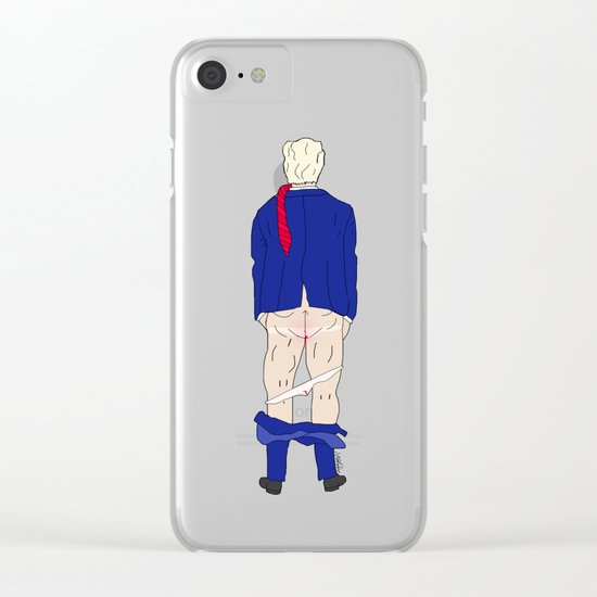 Trump Butt Clear iPhone Case