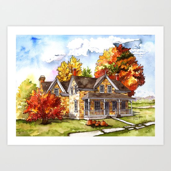 October on the Farm Art Print