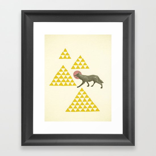 Mountain Wolf Framed Art Print